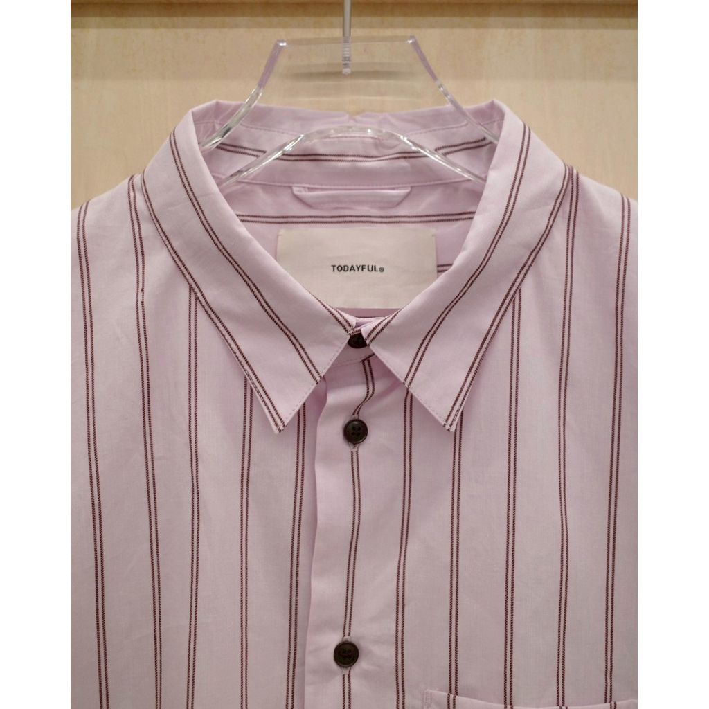 TODAYFUL Stripe Pocket Shirts