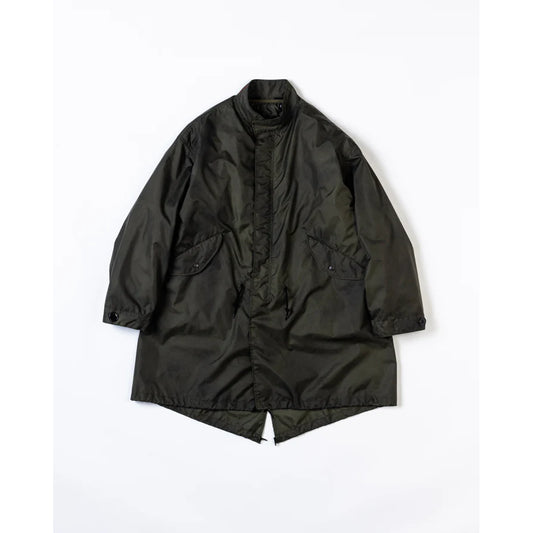 ANACHRONORM  DIRTPAINT NYLON MODS COAT OLIVE