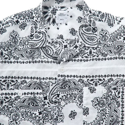 BEDWIN & THE HEARTBREAKERS L/S PATCH WORKED BANDANA SHIRT "MONK"
