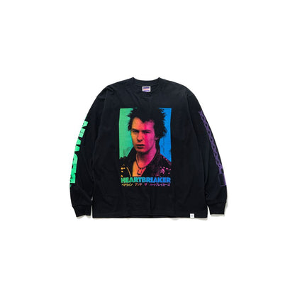 BEDWIN & THE HEARTBREAKERS 25SB2206 L/S PRINTED T "OLDMAN"
