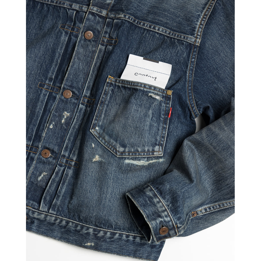 ANACHRONORM CONTEXT-005 FRONT TUCK DENIM JACKET(26 REMAKE)