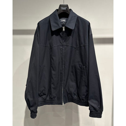 COMME des GARCONS HOMME COTTON YARN-DYED BLOUSON（NAVY）