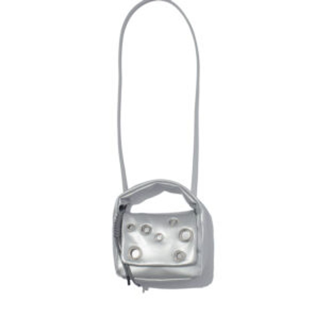 F/CE. TECH LEATHER EYELET MINI POACH