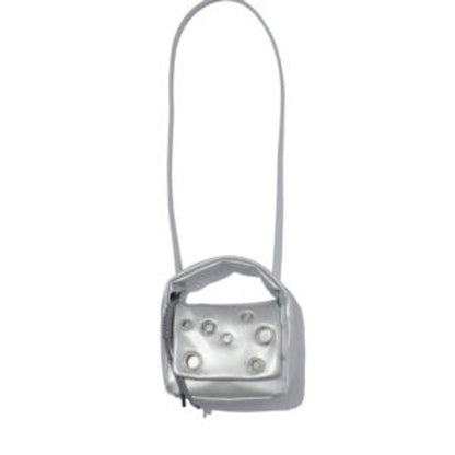 F/CE. TECH LEATHER EYELET MINI POACH