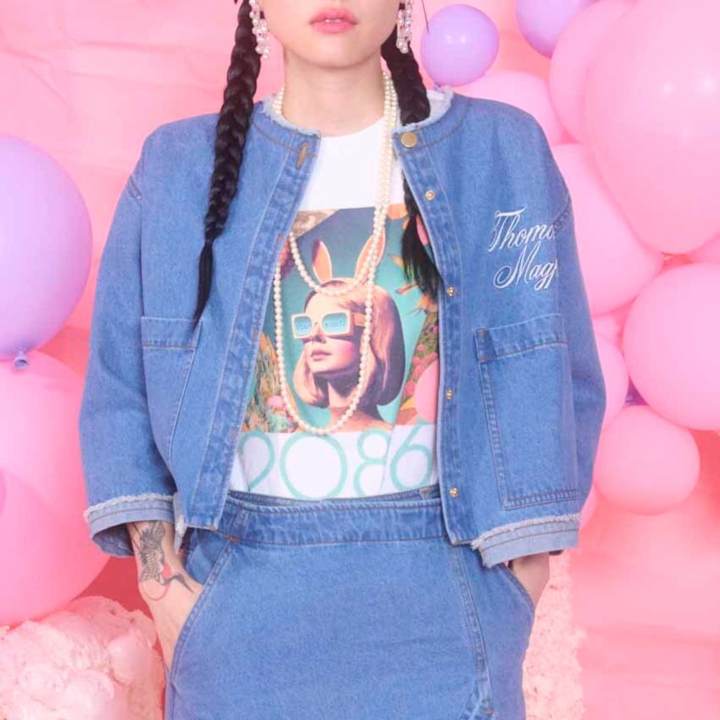 THOMAS MAGPIE denim shirt jacket