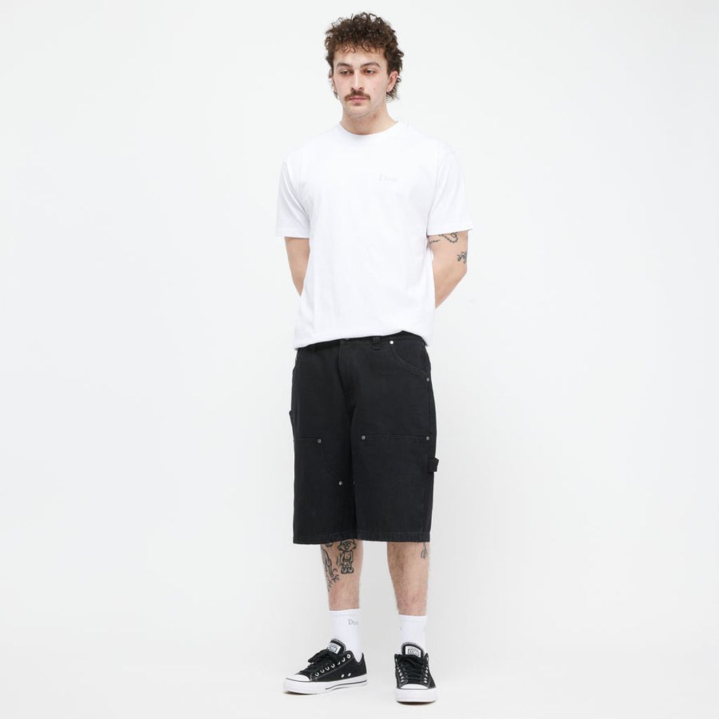 Dime  Classic Small Logo T-Shirt(White/Black)