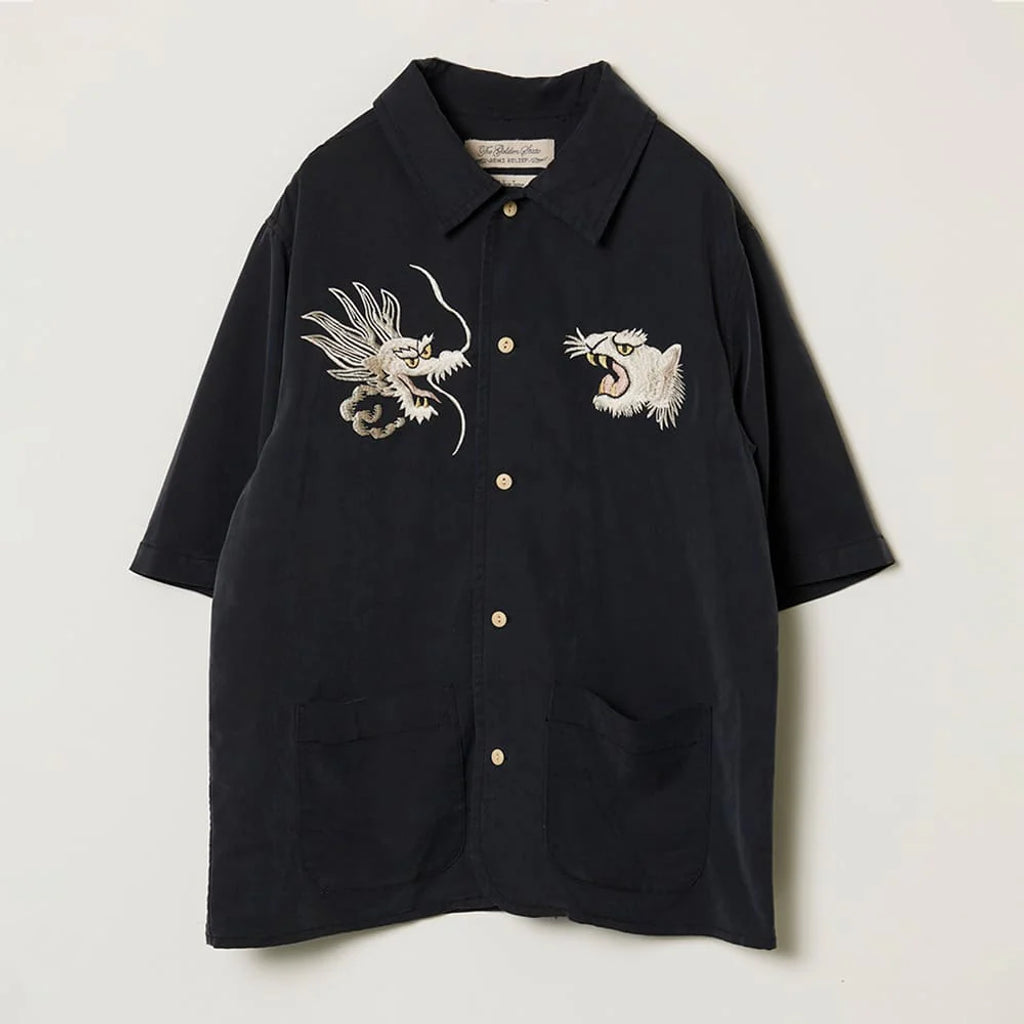 REMI RELIEF RN30389010 レーヨンフィブリルツイルS/Sシャツ(刺繍) 26ss