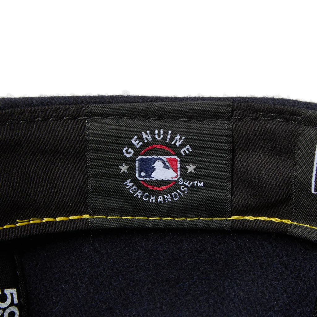 NEW ERA  59FIFTY Powered by GORO NAKATSUGAWA（MIN-NANO） ニューヨーク・ヤンキース メルトン ネイビー ライトグリーンバイザー
