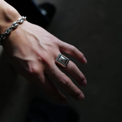 XOLO JEWELRY Square Mirror Ring