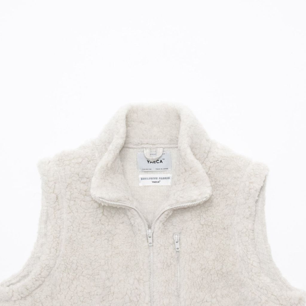 YAECA Natural Wool Fleece Vest