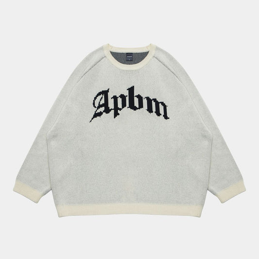 APPLEBUM "APBM" KNIT SWEATER [OFF WHITE] / 2420503