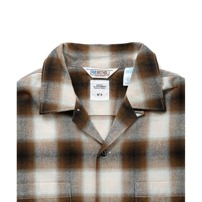 BEDWIN & THE HEARTBREAKERS FIVE BROTHER Ex. L/S CHECK SHIRT "VIN"