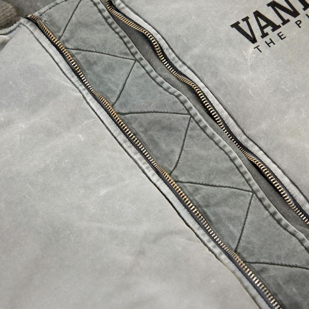 VANDY THE PINK Washed Vintage Bomber （WASHED HEATHER GREY）