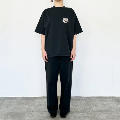 REMI RELIEF  SP加工シェリー裏毛SSクルー (刺繍:虎)