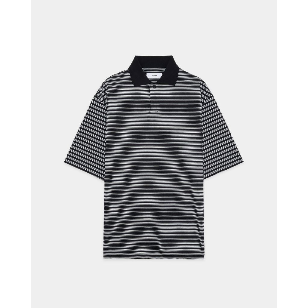 marka 40//1 Organic Cotton High Twisted Pique One Button Tee S/S