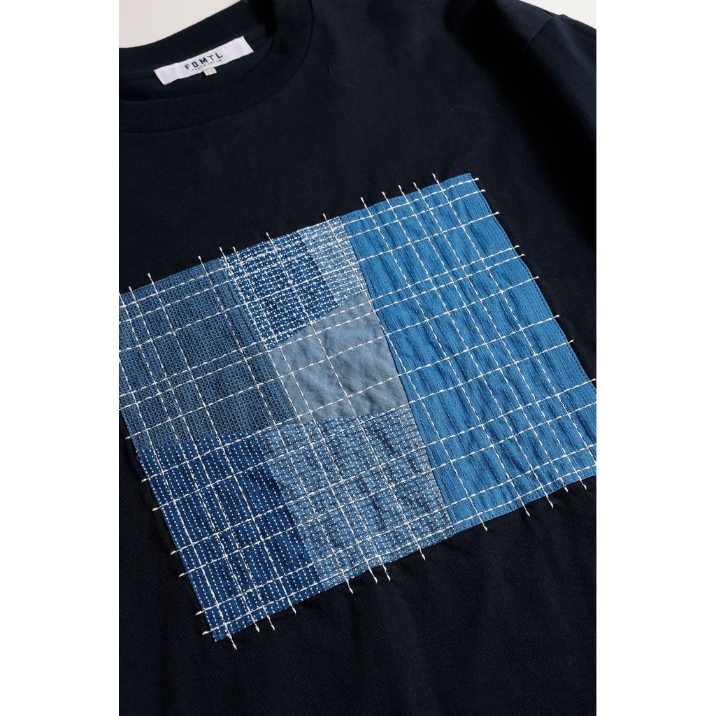 FDMTL SASHIKO PATCHWORK TEE