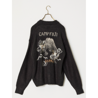 【予約商品】REMI RELIEF 起毛ニットカーデ(スカ柄)