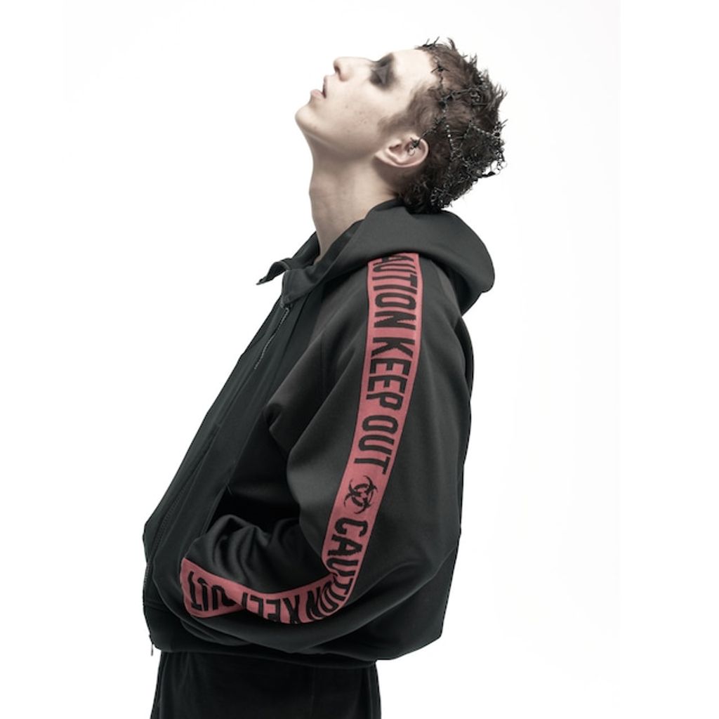 beauty:beast DOLMAN SLEEVE “CAUTION KEEP OUT” TRACK JKT