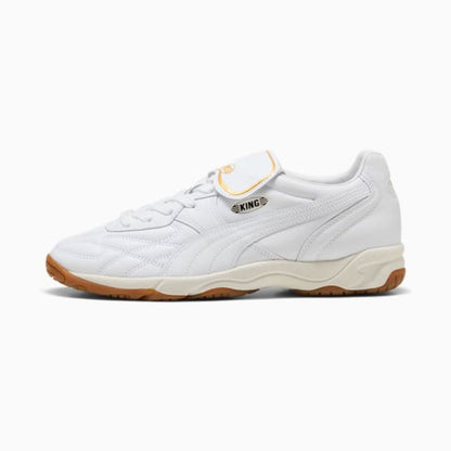 PUMA メンズ キング インドア スニーカー(PUMA White-Frosted Ivory)