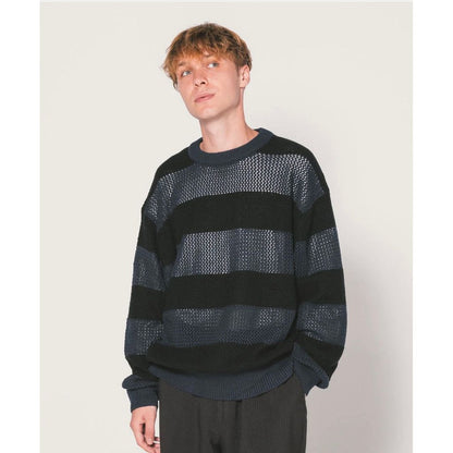 BEDWIN & THE HEARTBREAKERS  L/S KNITTED NET SWEATER "DANN"