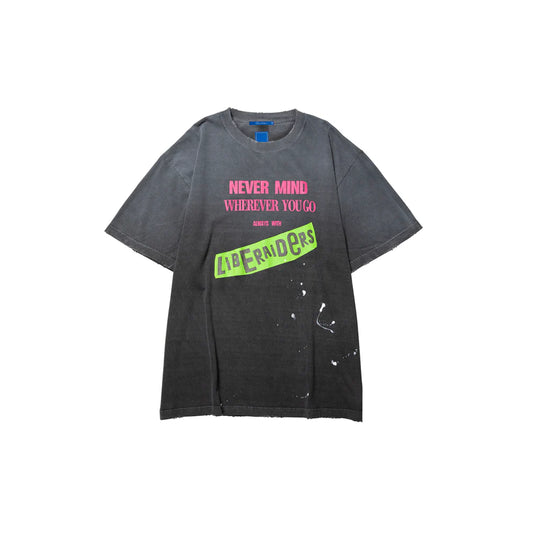 Liberaiders FADED PUNK LOGO TEE