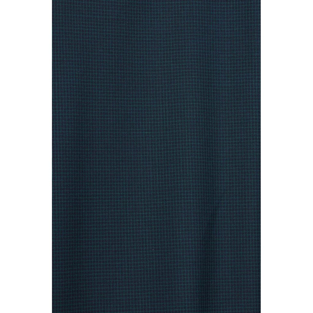 MARKAWARE ORGANIC WOOL TROPICAL COMFORT FIT BAND COLLAR SHIRT