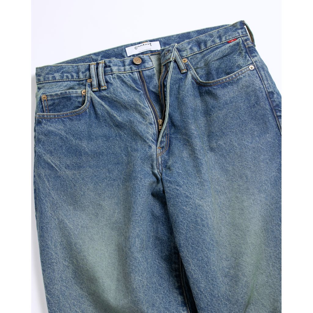 ANACHRONORM CONTEXT-003N 80's WIDE 5P PANTS FIVE YEARS WASH