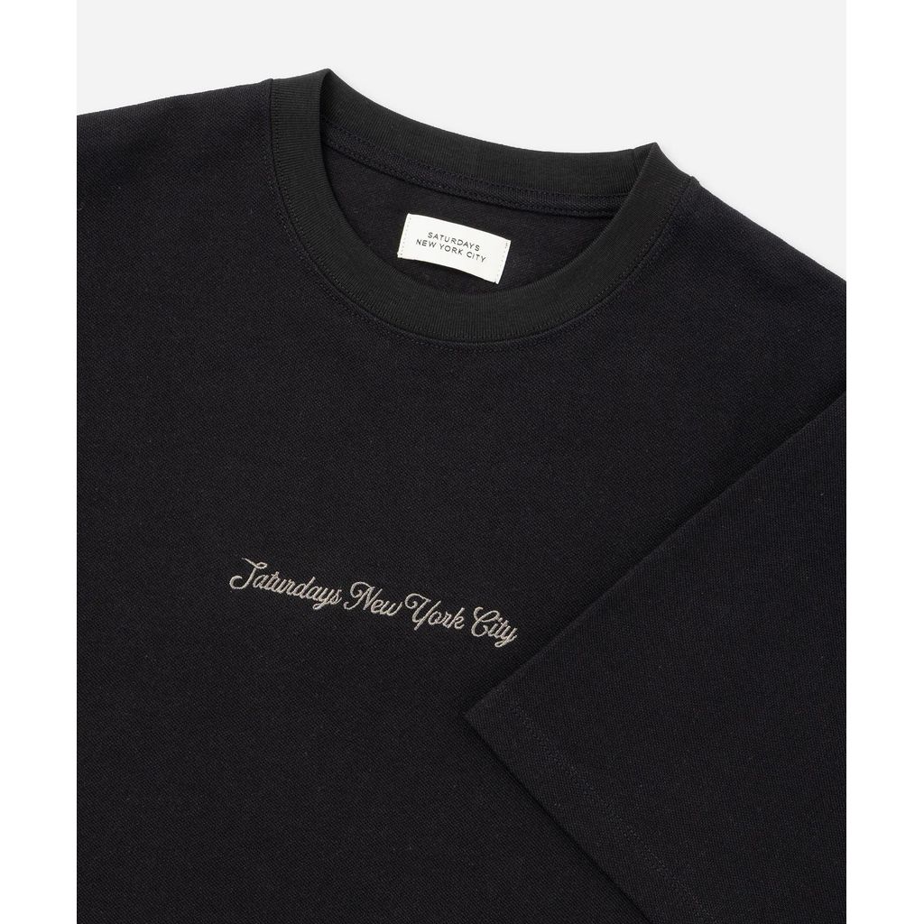 SATURDAYS NEW YORK CITY Pique Logo Standard SS Tee BBM26250