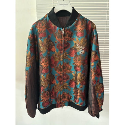THOMAS MAGPIE flower Jacquard blouson