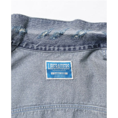 Liberaiders DAMAGED DENIM TRUCKER JACKET