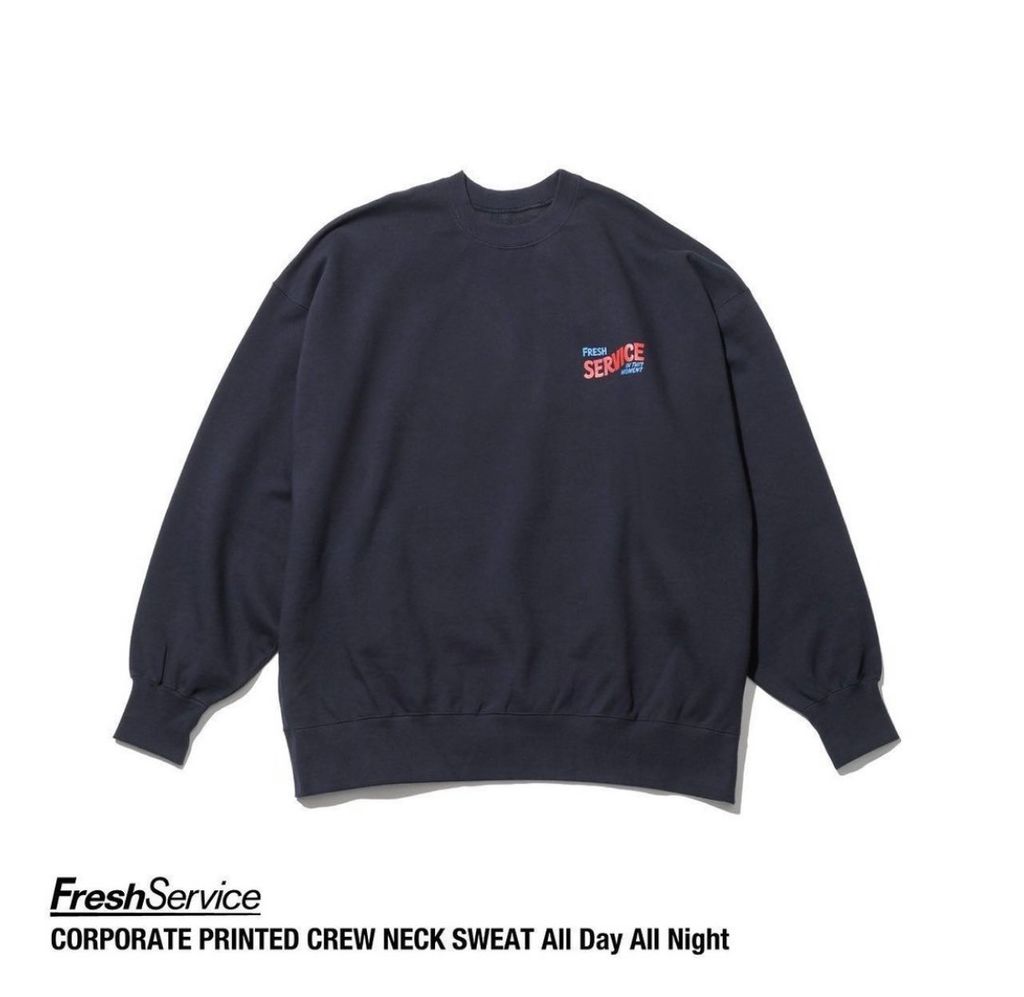 FreshService CORPORATE PRINTED CREW NECK SWEAT "All Day All Night"