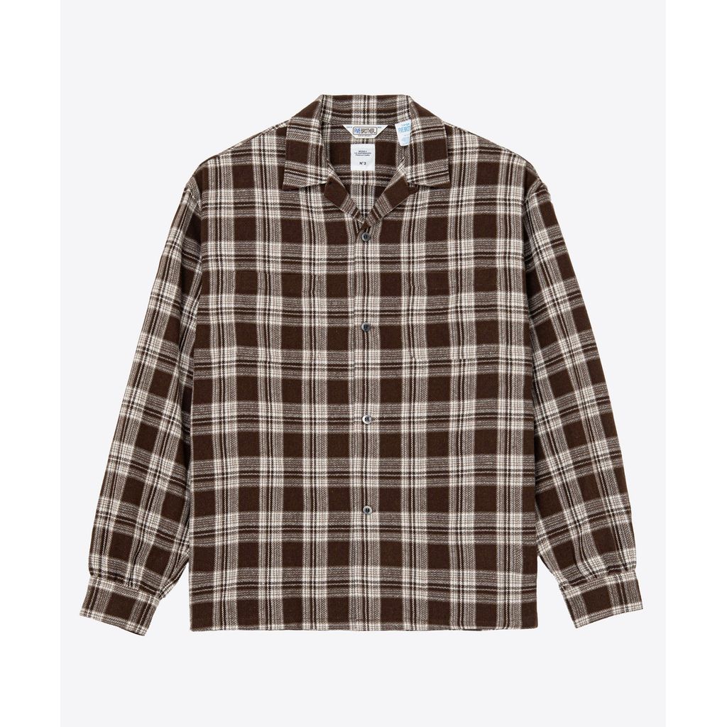 BEDWIN & THE HEARTBREAKERS FIVE BROTHER Ex. L/S CHECK SHIRT "VIN"