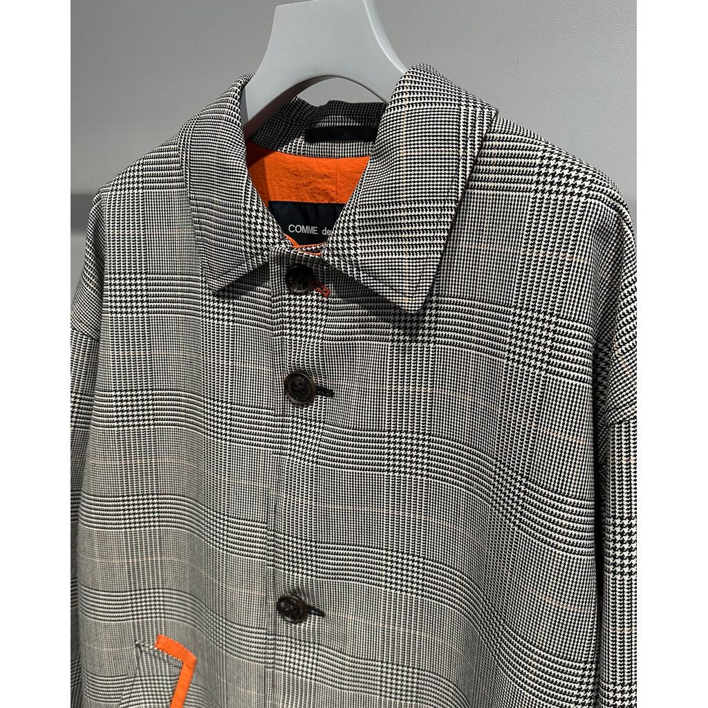 COMME des GARCONS HOMME  ウールエステルグレンチェック コート