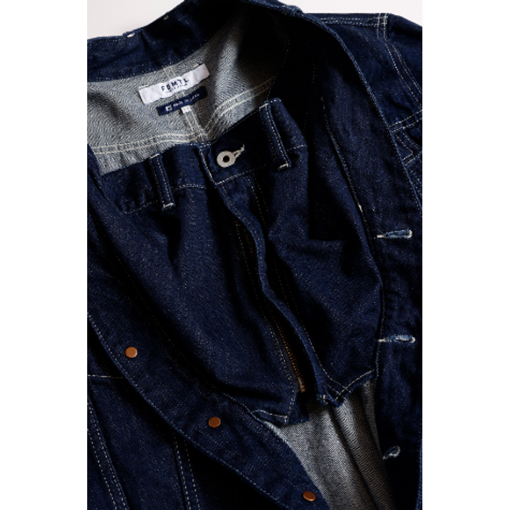 FDMTL FA26JK19R DENIM T-FORM JACKET RINSE