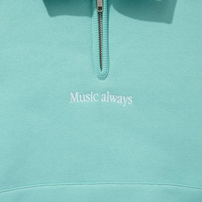 CITY COUNTRY CITY EMBROIDERED LOGO HAFE ZIP SWEATSHIRTS