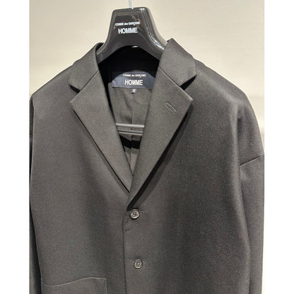 COMME des GARCONS HOMME WOOL GABARDINE TAILORED JACKET（BLACK）