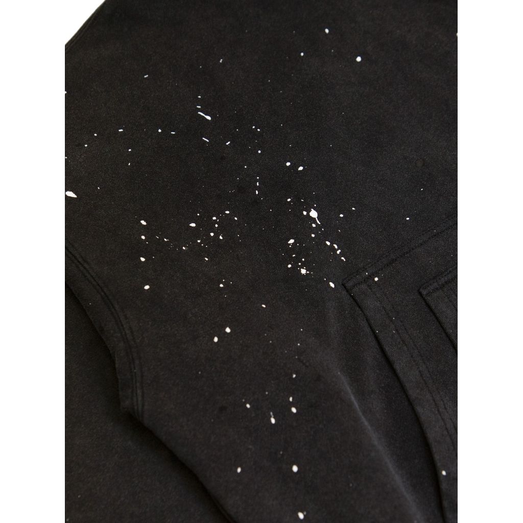 VANDY THE PINK Washed paint Splash Flower Hoodie