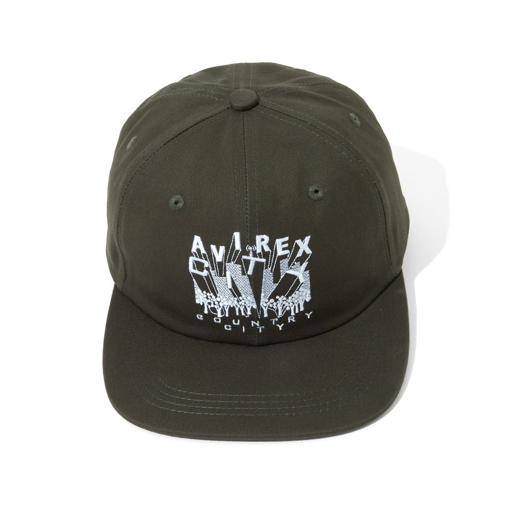 CITY COUNTRY CITY x AVIREX_EMBROIDERED LOGO COTTON TWILL CAP