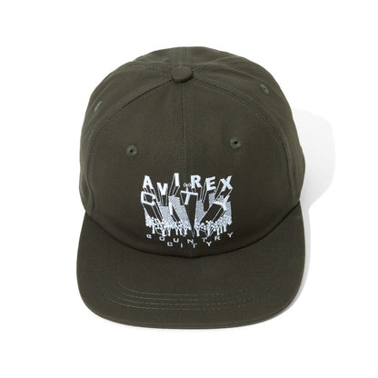 CITY COUNTRY CITY x AVIREX_EMBROIDERED LOGO COTTON TWILL CAP