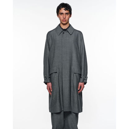 marka Tumbled Wool Serge Raglan Sleeve Coat