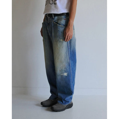 ANACHRONORM FRONT YORK REMAKED DENIM PANTS INDIGO (REMAKE)