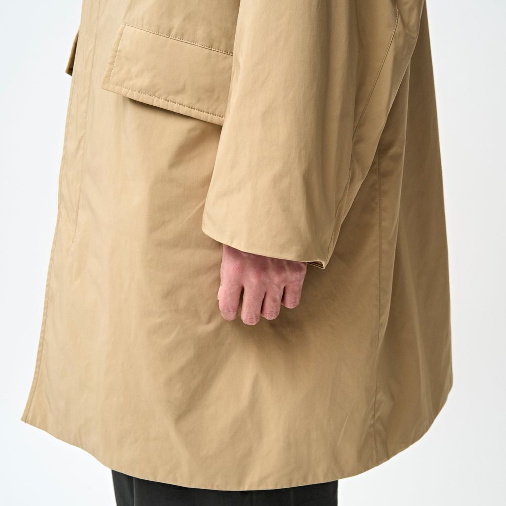 ORCIVAL Men's Split Fiber Twill Soutien Collar Coat