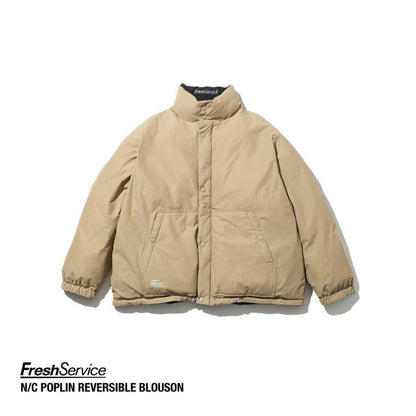 FreshService "N/C POPLIN REVERSIBLE BLOUSON" MIDNIGHT × TAN