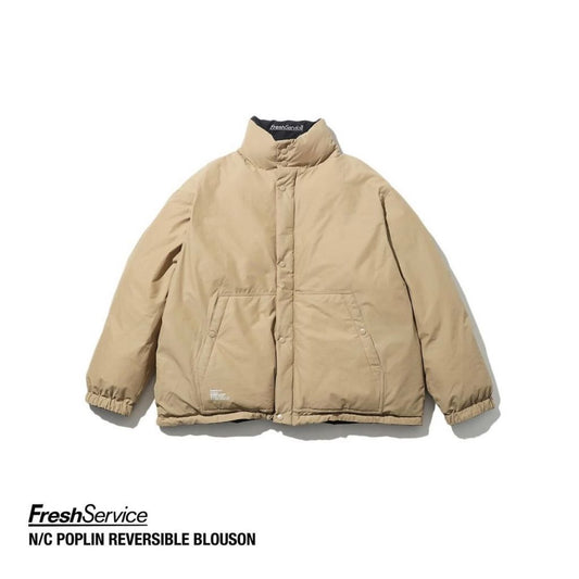 FreshService "N/C POPLIN REVERSIBLE BLOUSON" MIDNIGHT × TAN