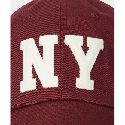 POLO RALPH LAUREN NY パッチ ツイル ボール キャップ（RED）
