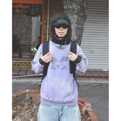 ANACHRONORM MANCHESTER PRINTED CUT-OFF SWEAT PARKA