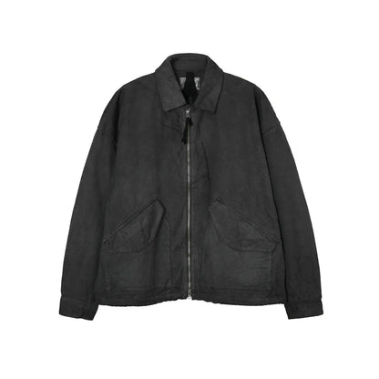 MAGIC STICK CWUMOD ZIP JACKET (FADED GREY) 26SS-MS2-011