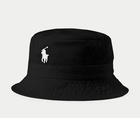 POLO RALPH LAUREN コットン チノ バケット ハット（BLACK）