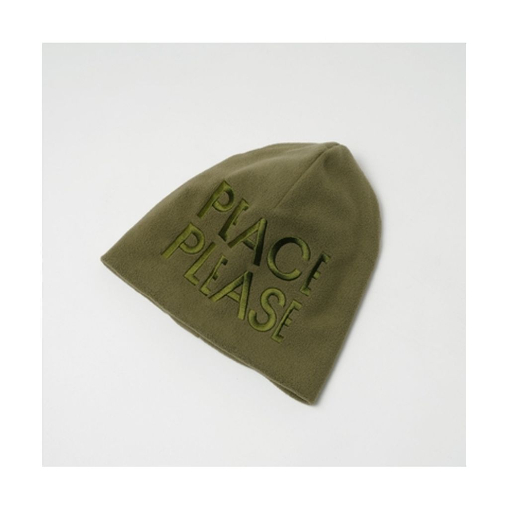 GARBAGE FLEECE BEANIE（PEACE PLEASE）