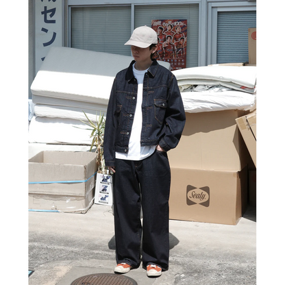 ANACHRONORM  DOUBLE POCKET DENIM JACKET INDIGO